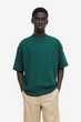 Футболка H&M Oversized Fit M зеленый 1074658021 - изображение 1