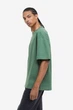 Футболка H&M Relaxed Fit M зелений 0608945087 - зображення 4