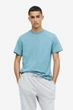 Футболка H&M Regular Fit M бірюзовий 0685816200 - зображення 1
