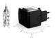 Универсальный адаптер для путешествий X-Stone Travel Adapter ORIGINAL +2 USB 3.4A Переходник для всех типов розеток - изображение 3