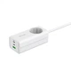 Сетевое зарядное устройство Proove PD-02 GaN |2Type-C/USB, 65W/16A, PD/QC4.0+| с розеткой и кабелем 1.5м. White - изображение 7