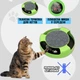 Интерактивная игрушка для кота и кошки "Бегающая мышка" Sunroz Catch The Mouse с когтеточкой Зеленый - изображение 1