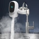 Проточный водонагреватель насадка на кран Aqua Heater Nozzle 3000W мини бойлер с LED дисплеем Белый - изображение 3