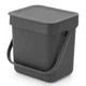 Бак для мусора Brabantia Sort&Go 3 л темно-сірий (209888) - зображення 2