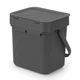 Бак для мусора Brabantia Sort&Go 3 л темно-сірий (209888) - зображення 3