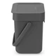 Бак для мусора Brabantia Sort&Go 3 л темно-сірий (209888) - зображення 4
