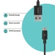Кабель Piko CB-UM11 USB-microUSB 1.2м Black (1283126494918) - зображення 5
