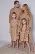 Детский вафельный халат IDEAL TEXTILE Бежевый 100% хлопок Узбекистан плотность 320 г/м2 на 5 лет (110-116 см) - изображение 3