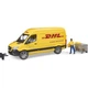 Спецтехника Bruder автомобиль MB Sprinter курьер DHL с фигуркой (02671) - изображение 1