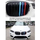 Пластикові накладки на решітку bmw x1 f48 2016-2018Г.В. (8 ребер) - зображення 1