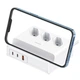 Зарядний пристрій Usams 6в1 65W Super Si Fast Charging (1xUSB, 2xType-C+ 3 розетки) - зображення 1