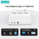 Зарядний пристрій Usams 6в1 65W Super Si Fast Charging (1xUSB, 2xType-C+ 3 розетки) - зображення 2