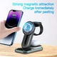 Док-станція Vikefon 4в1 Magnetic Wireless Charger для iPhone 14/13/12 MagSafe, AirPods, Apple Watch (black) - зображення 4