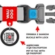 Нашийник для собак нейлоновий WAUDOG Nylon з QR паспортом, малюнок "Авокадо" 25-35 см 15 мм (4761) - зображення 8