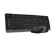 Комплект бездротовий (клавіатура+миша) A4Tech FG1010S Black/Grey - изображение 4