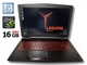 Ноутбук б/в Lenovo Legion Y520-15 IPS i7-7700HQ 3.8ГГц 16/256+500Гб GTX 1050Ti 4Гб - зображення 1