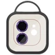 Защитное стекло Metal Shine на камеру (в упак.) для Apple iPhone 12 / 12 mini / 11 Фиолетовый / Purple - изображение 2