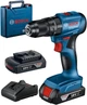 Аккумуляторная ударная дрель-шуруповерт Bosch Professional GSB 185-LI, фонарь GLI 18V-300, 2 акб 2.0 Ah, з/у, кейс (06019K3100+06014A1100) - изображение 2