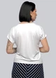 Трикотажна блузка з драпіруванням For women М-101 70 Білий - зображення 3