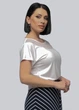 Трикотажна блузка з мереживом For women М-101 58 Білий - зображення 3