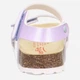 Дитячі шкіряні сандалії для дівчинки Superfit Fussbettpantoffel 1-000123-8510 33 Фіолетові (9008518908703) - зображення 4