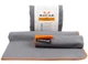 Комплект супер-полотенец BACAB Fast Dry из микрофибры для спорта и туризма 150x80 см + 100х50 см Grey - изображение 1