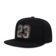 Кепка Снепбек логотип number 23 (Michael Jordan, Chicago Bulls, NBA) с прямым козырьком Черный, Унисекс WUKE One size - изображение 1