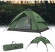 Палатка четырехместная автоматическая Naturehike NH21ZP008 трехсезонная, с фибергласовым каркасом, защитой от влаги и УФ, на 2 входа Темно-зеленая (6976023920660) - изображение 2