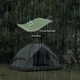 Палатка четырехместная автоматическая Naturehike NH21ZP008 трехсезонная, с фибергласовым каркасом, защитой от влаги и УФ, на 2 входа Темно-зеленая (6976023920660) - изображение 7