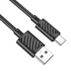 Зарядний кабель HOCO X88 Magic silicone Type-C 1m Black - изображение 4
