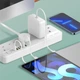 Мережевий зарядний пристрій подовжувач Ldnio SC5614 6 USB 5 розеток 2m White - зображення 2