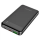 Повербанк Borofone BJ19 Incredible (10000mAh / Out: USB 18W QC3.0, Type-C 20W PD / In: Type-C 18W, micro 18W) с LED индикатором, черный - изображение 1