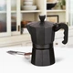 Кофеварка гейзерная Espresso Moka Maestro MR-1666-3 Black 150мл на 3 чашки алюминиевая - изображение 1