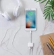 Переходник для iPhone Lightning to Lightning to Mini-Jack 3.5 mm Зарядка и Наушники Лайтнинг адаптер на iPhone iPad для наушников AUX кабель переходник 3.5 White - изображение 5