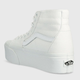 Жіночі кеди високі Vans Sk8-Hi VN0A5JMKW001 41 (10US) 26.5 см Білі (196570277482) - зображення 3