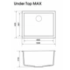 Мойка кухонная GRANADO UNDER TOP MAX terra (gr3003) - изображение 6