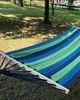 Гамак подвесной с каркасом 190х120 Планка120см Hammock Синяя полоска - изображение 3