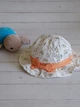 Детская панама в цветочки с бантиком Honey Fashion Accessories 49 см оранжевый (13-45) - изображение 2
