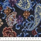 Гобелен черный с бежево-голубыми огурцами ш.150 (20302.002) - изображение 2