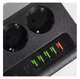 Сетевой фильтр Proove Power Socket PD-03 (3 розетки + 5 USB + 1 Type-C 20W) 2М - изображение 4
