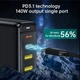 Зарядное устройство для Choetech PD6005-EU-BK 4xUSB 140W GaN 2хUSB-C/2хUSB-A черный - изображение 6