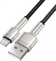 Кабель Baseus CALJK-01 Cafule Metal Lightning 2.4A 0.25m черный - изображение 6