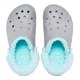 Унісекс крокси Crocs Baya Lined Fuzz Strap Grey/Ice Blue M6-W8 38-39р. (23,8 см) Голубий з сірим - зображення 4