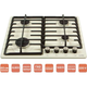 Варильна поверхня газова Ventolux HG640-DA3 CS (IVORY) - зображення 2