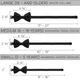 Бабочка Bow Tie House черная большая габардин 09201 - изображение 4