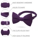 Метелик Bow Tie House сливовий великий з габардину 10028L - зображення 2