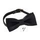 Бабочка Bow Tie House кожаная черная глянцевая Onyx 10093 - изображение 2