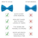 Бабочка Bow Tie House насыщенная голубая однотонная с габардина 08610 - изображение 3