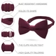 Бабочка Bow Tie House большая вишневая с габардина 09221 - изображение 2