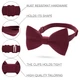 Бабочка Bow Tie House вишневая льняная 08112 - изображение 2